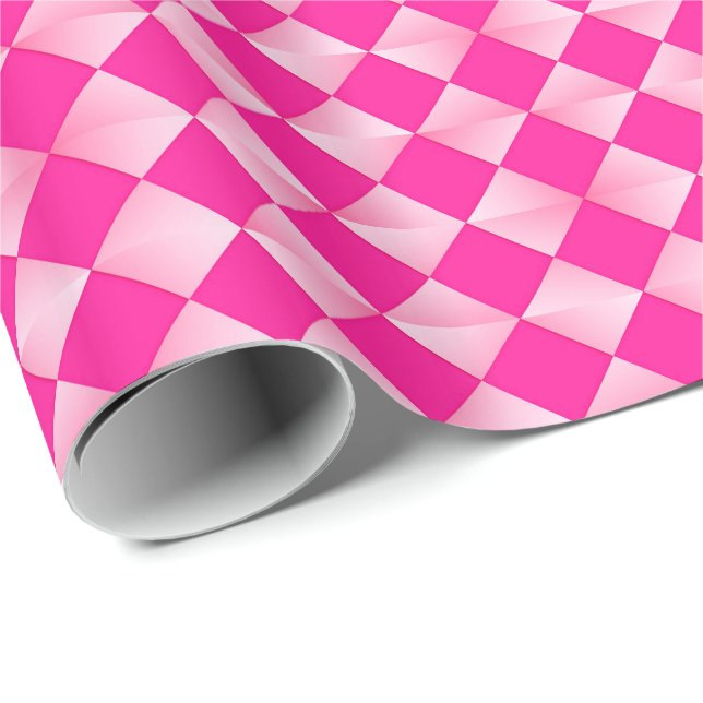 Niondiamanter för halvårsjubileum - rosans nyanser presentpapper (Rullad Hörn)