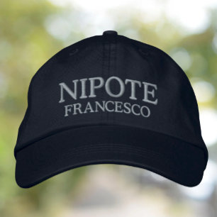 Nipote-personlig (nefew eller sonson) broderad keps