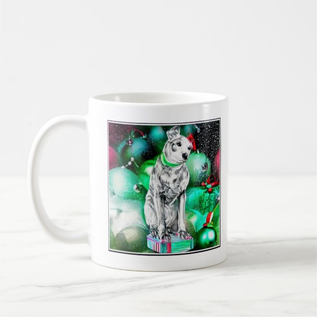 Nipper, RCA-Hund Jul Kaffemugg (Vänster)