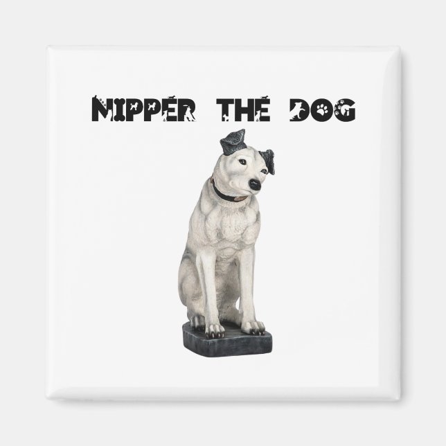 Nipper, RCA-Hund Namnteckning Magnet (Framsidan)