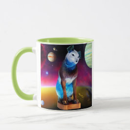 Nipper, RCA Hund Outter Space & Galaxy Mugg