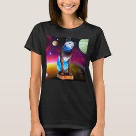 Nipper, RCA Hund Rymden & Galaxy T Shirt
