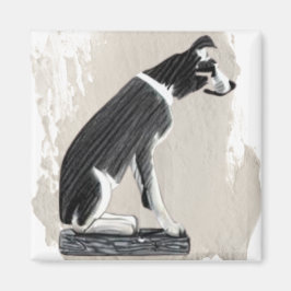 Nipper, RCA-Hund sidvy Magnet