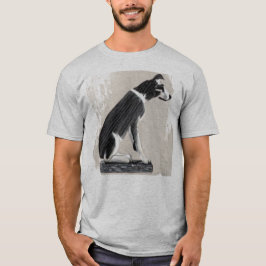 Nipper, RCA Hund Sketch Art T Shirt