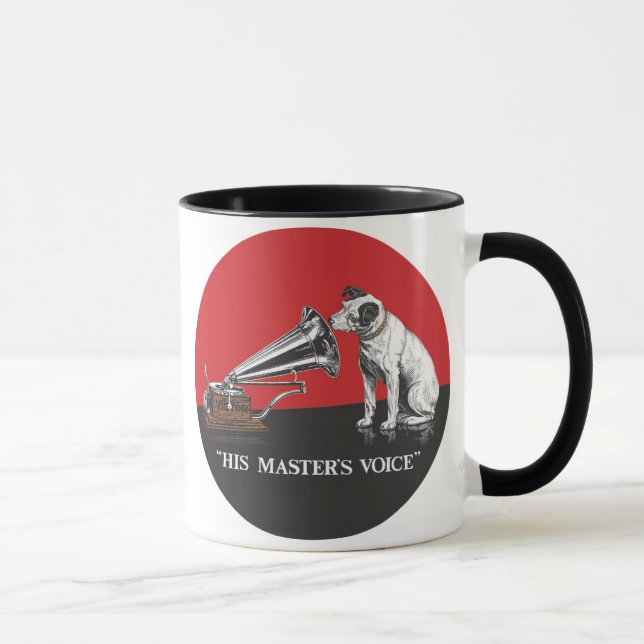 Nipper RCA Victor Hans Master's Voice Mugg (Höger)