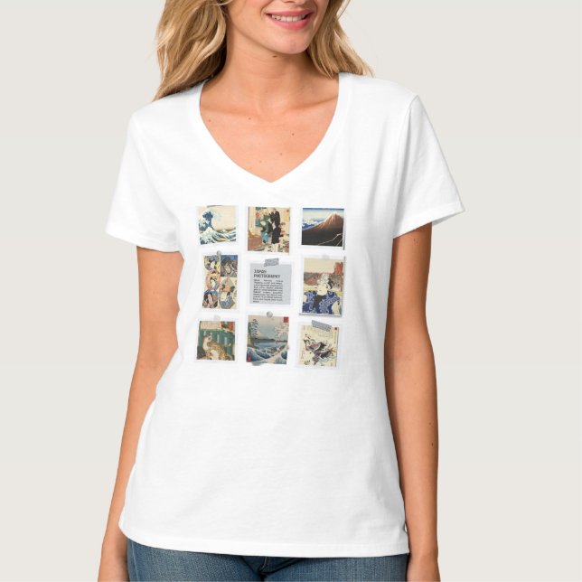  NIPPON Japanese Ukiyo-e  T Shirt (Framsida)