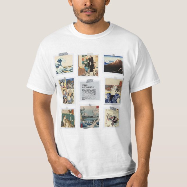  NIPPON Japanese Ukiyo-e  T Shirt (Framsida)