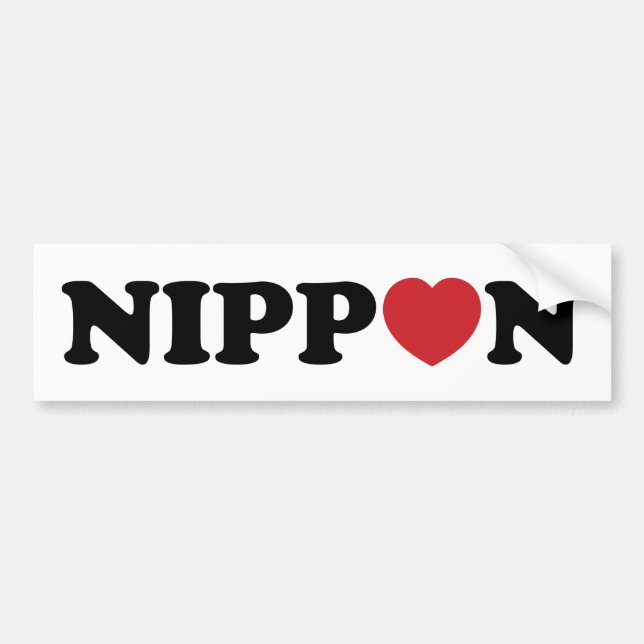 Nippon Kärlek Heart Bildekal (Framsidan)