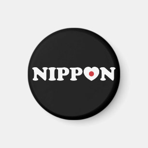 Nippon Kärlek Heart Flagga Magnet