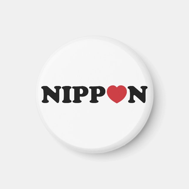Nippon Kärlek Heart Magnet (Framsidan)