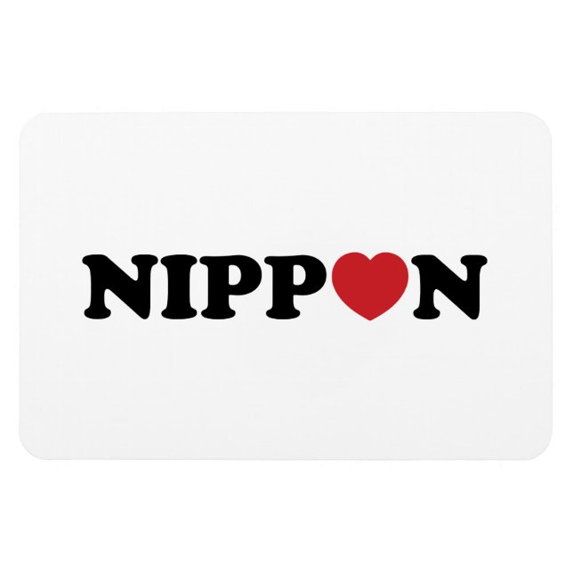 Nippon Kärlek Heart Magnet (Horisontell)