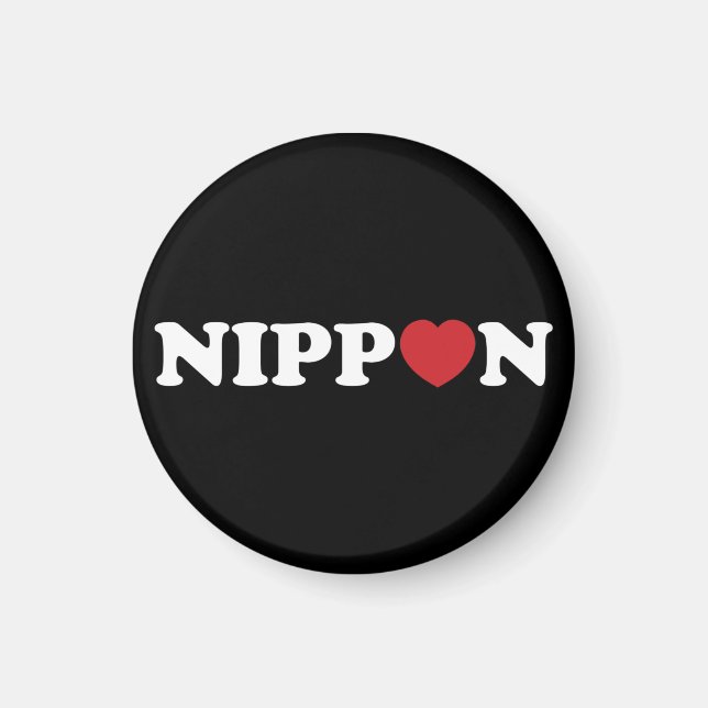 Nippon Kärlek Heart Magnet (Framsidan)