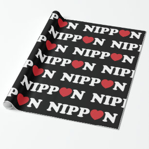 Nippon Kärlek Heart Wrapping Papper Presentpapper