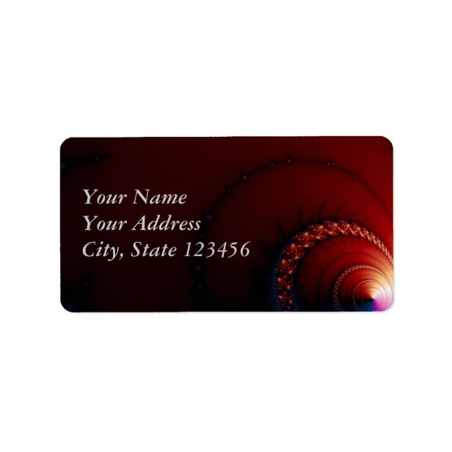 Nips - Fractal Art Adressetikett (Framsidan)