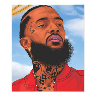 nipsey hussle fototryck