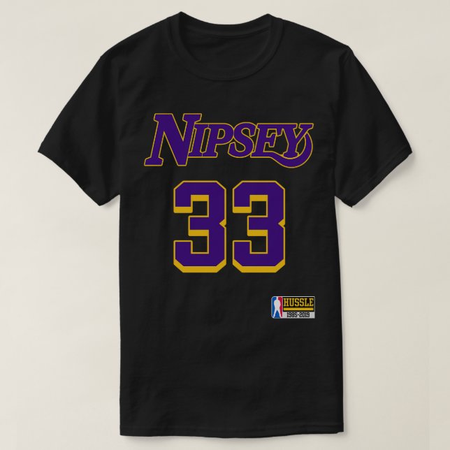 Nipsey Hussle Tribute Jersey T Shirt (Design framsida)