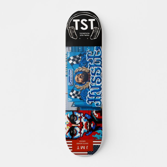 NIPSEY THE UNDERBAR Skateboard, 7¾ tum Deck Mini Skateboard Bräda 18,5 Cm (Framsida)