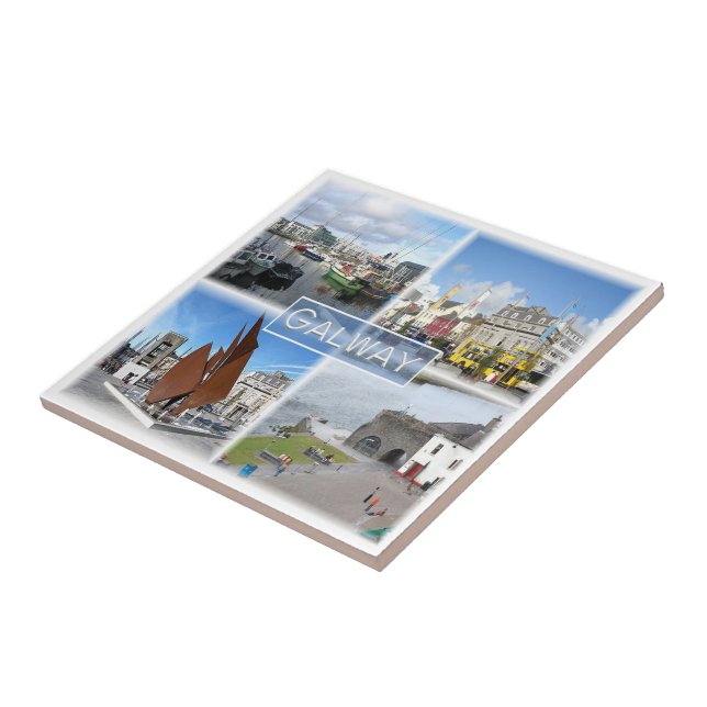 NIR004 GALWAY, Irland Kakelplatta (Sidan)