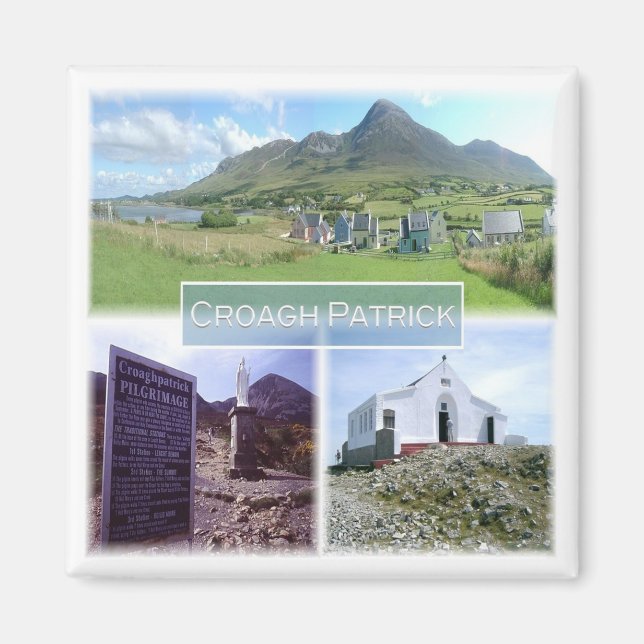 NIR009 CROAGH PATRICK, Nordirland, Fridge Magnet (Framsidan)