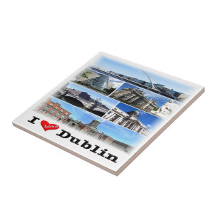 NIR011 DUBLIN "I KÄRLEK", Nordirland Kakelplatta