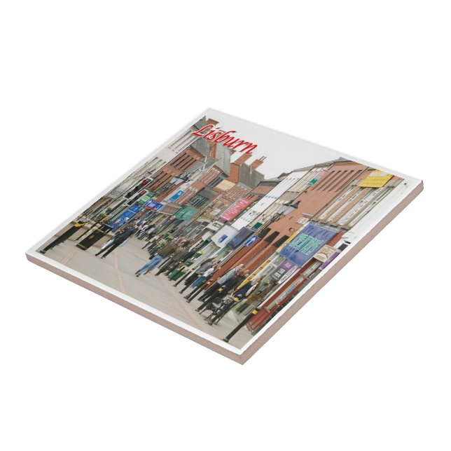 NIR014 LISBURN, Nordirland Kakelplatta (Sidan)