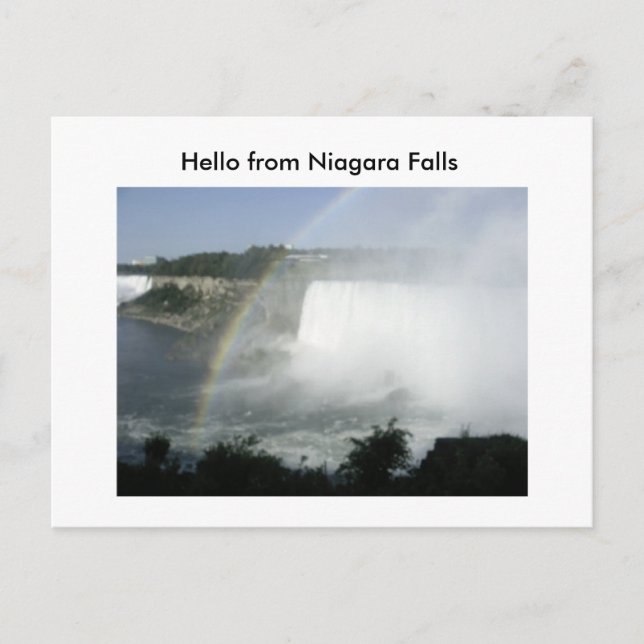 Niragara Fall (70), Hej från Niagara Falls Vykort (Framsida)