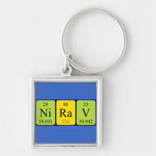 Nirav Periodisk bord namn nyckelring