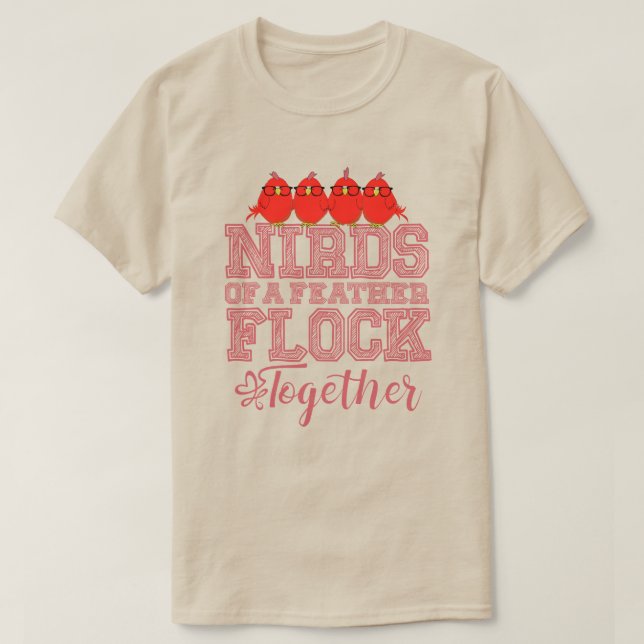 Nirds of a Feather T Shirt (Design framsida)