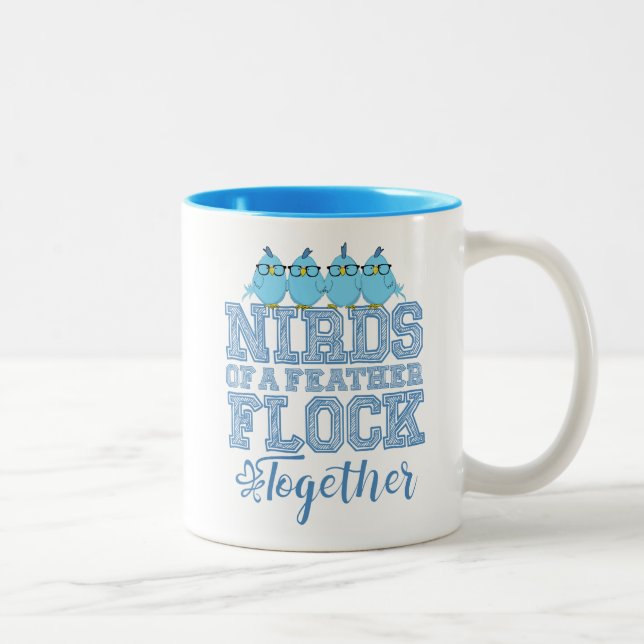 Nirds of a Feather Två-Tonad Mugg (Höger)