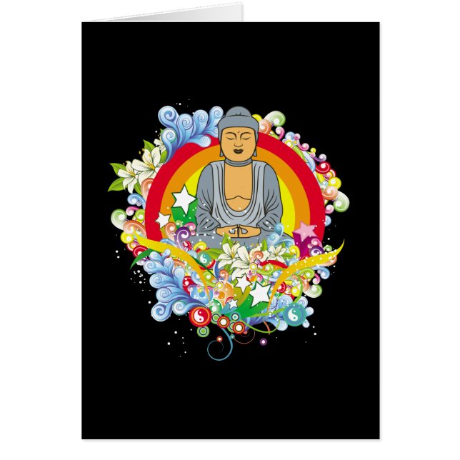 Nirvana Buddha Hälsningskort (Framsidan)