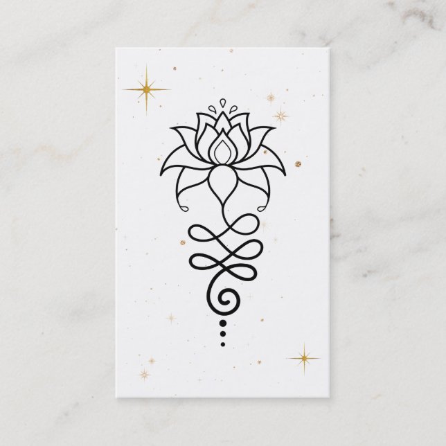 *~* Nirvana Buddhist Helig Geometry Lotus Cosmic Visitkort (Framsida)