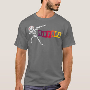 nirvana dabbing skelett t shirt