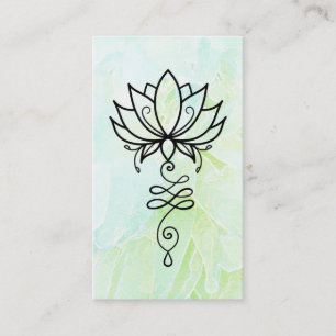 *~* Nirvana Lotus Ombre Yoga .  Helig Geometri Visitkort