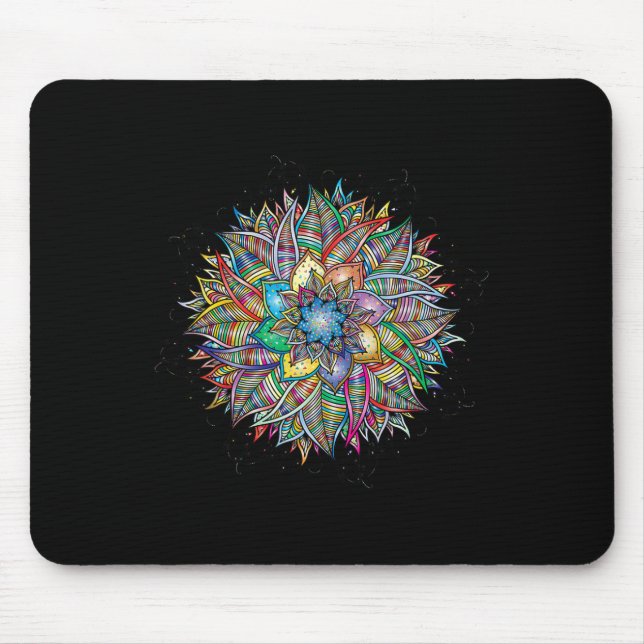 Nirvana Mandala Geometri Helig Fraktal Konst Yoga  Musmatta (Framsidan)