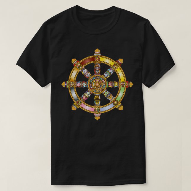 Nirvana Mandala Geometry Sacred Art Yoga Dharma Ch T Shirt (Design framsida)