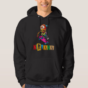 Nirvana Skateboard Skelton Hoodie
