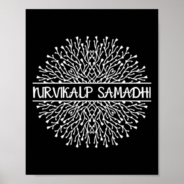 Nirvikalp Samadhi Mandala Helig Fraktal Geometri  Poster (Framsidan)