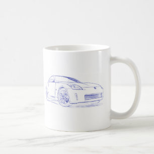 Nis 350Z skissar Kaffemugg