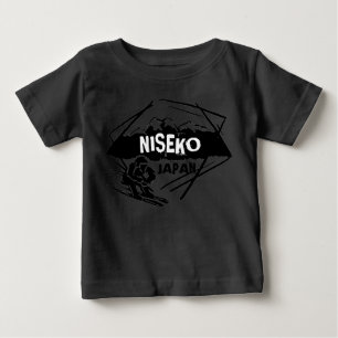 Niseko Japan Black ski logotyp art baby utrustning Tröja