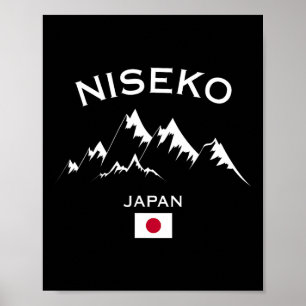 Niseko Japan Ski Resort Hokkaido Japanska berget Poster