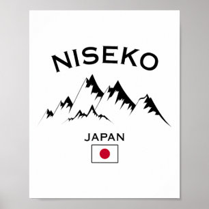 Niseko Japan Ski Resort Hokkaido Japanska berget Poster