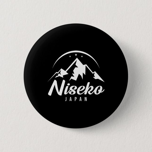 Niseko Japan Ski Resort Skiing Snowboarding Knapp (Framsida)