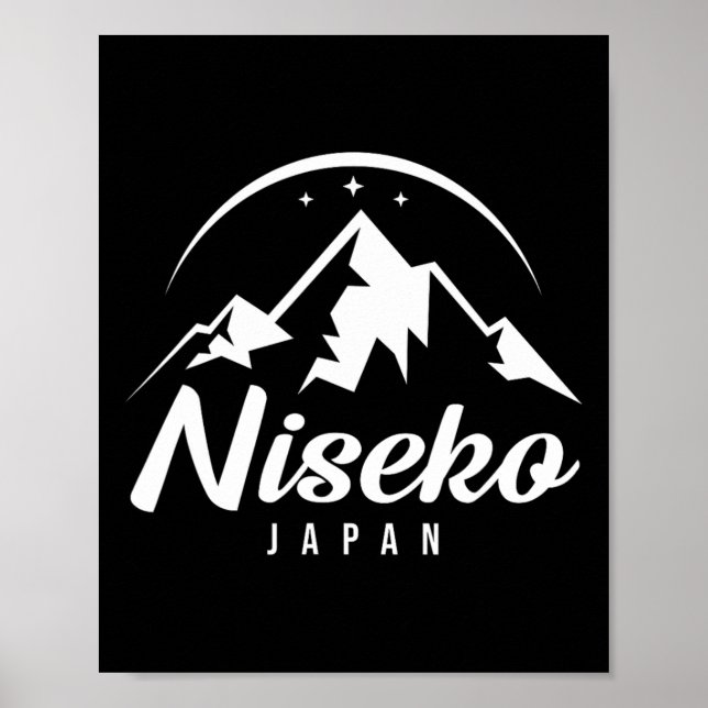 Niseko Japan Ski Resort Skiing Snowboarding Poster (Framsidan)