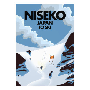 Niseko Japan-skidtryck Fototryck
