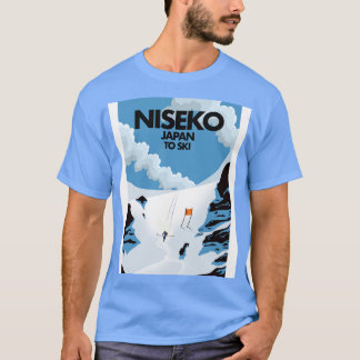 Niseko Japan-skidtryck T Shirt