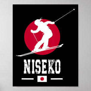 Niseko Ski Resort Japan Hokkaido Japanska Skiing Poster