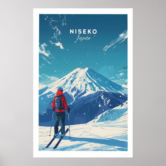 Niseko Travel Print - Japan 1 Poster (Framsidan)