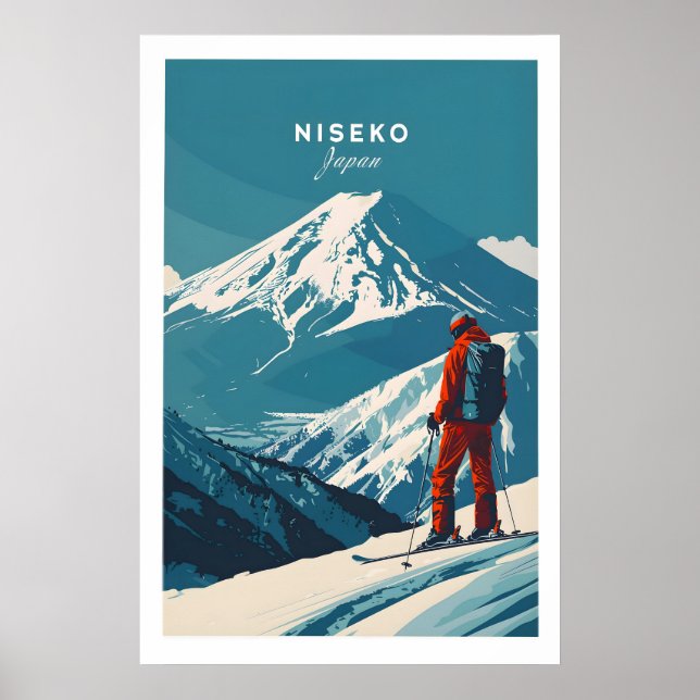 Niseko Väggkonst Japan Skidposter 1 (Framsidan)