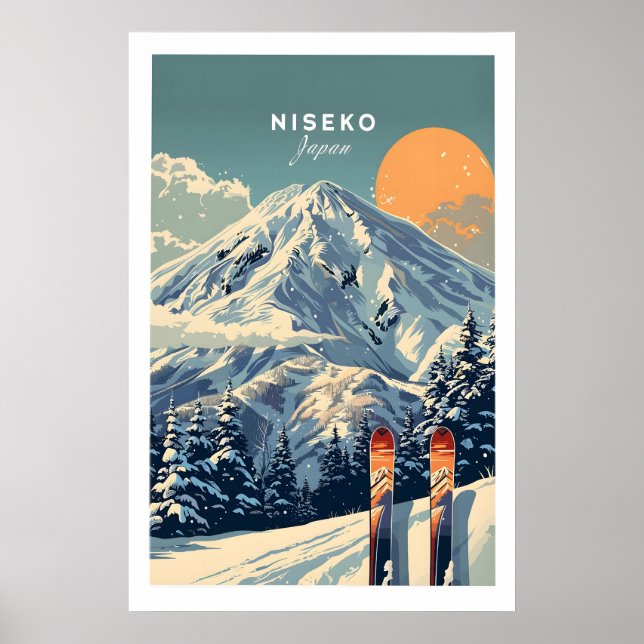 Niseko Väggkonst Skidtryck 1 (Framsidan)