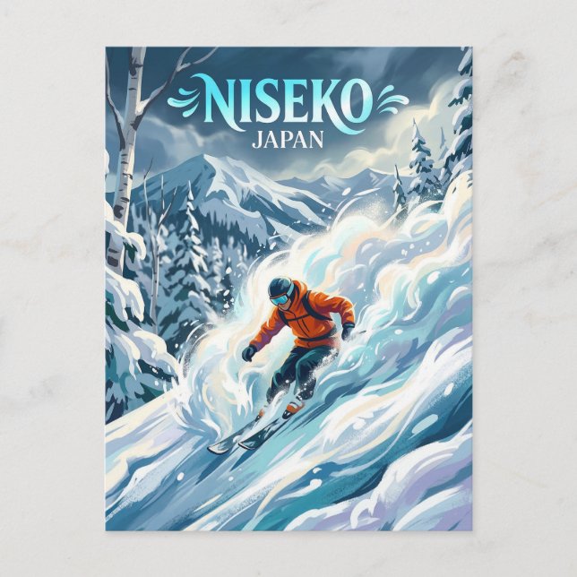 Niseko vintersportområde Japan Vykort (Framsida)